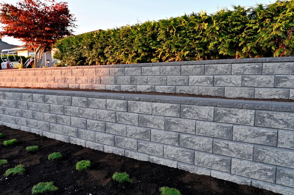 Retaining Wall Powerwashing