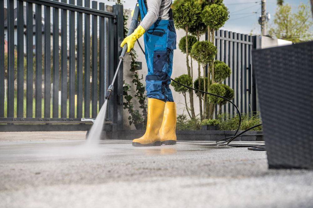 Commercial Driveway Power Washing
